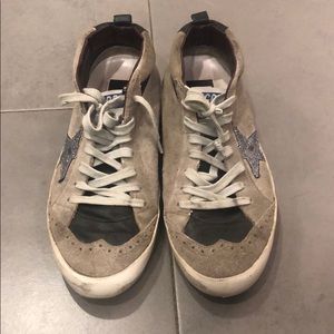Golden goose suede and leather sneakers